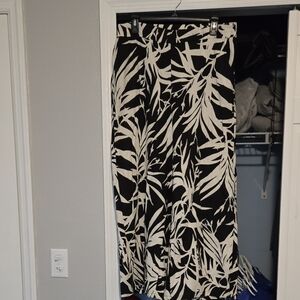 Rachel Zoe Black and White Wide Leg Pants